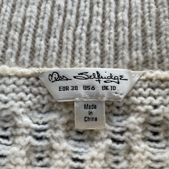 MISS SELFRIDGE CROPPED SQUARE NECK CABLE KNIT SWEATER!! - Picture 12 of 14